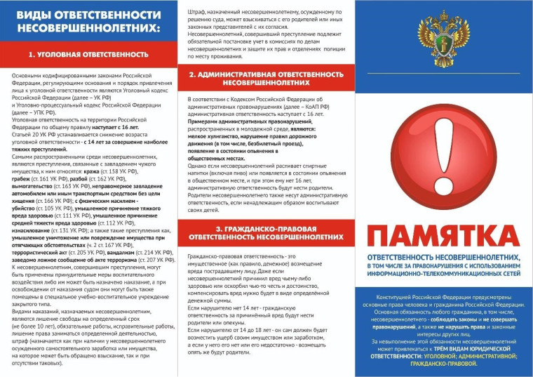 Виды ответственности несовершеннолетних. Виды ответственности несовершеннолетних.